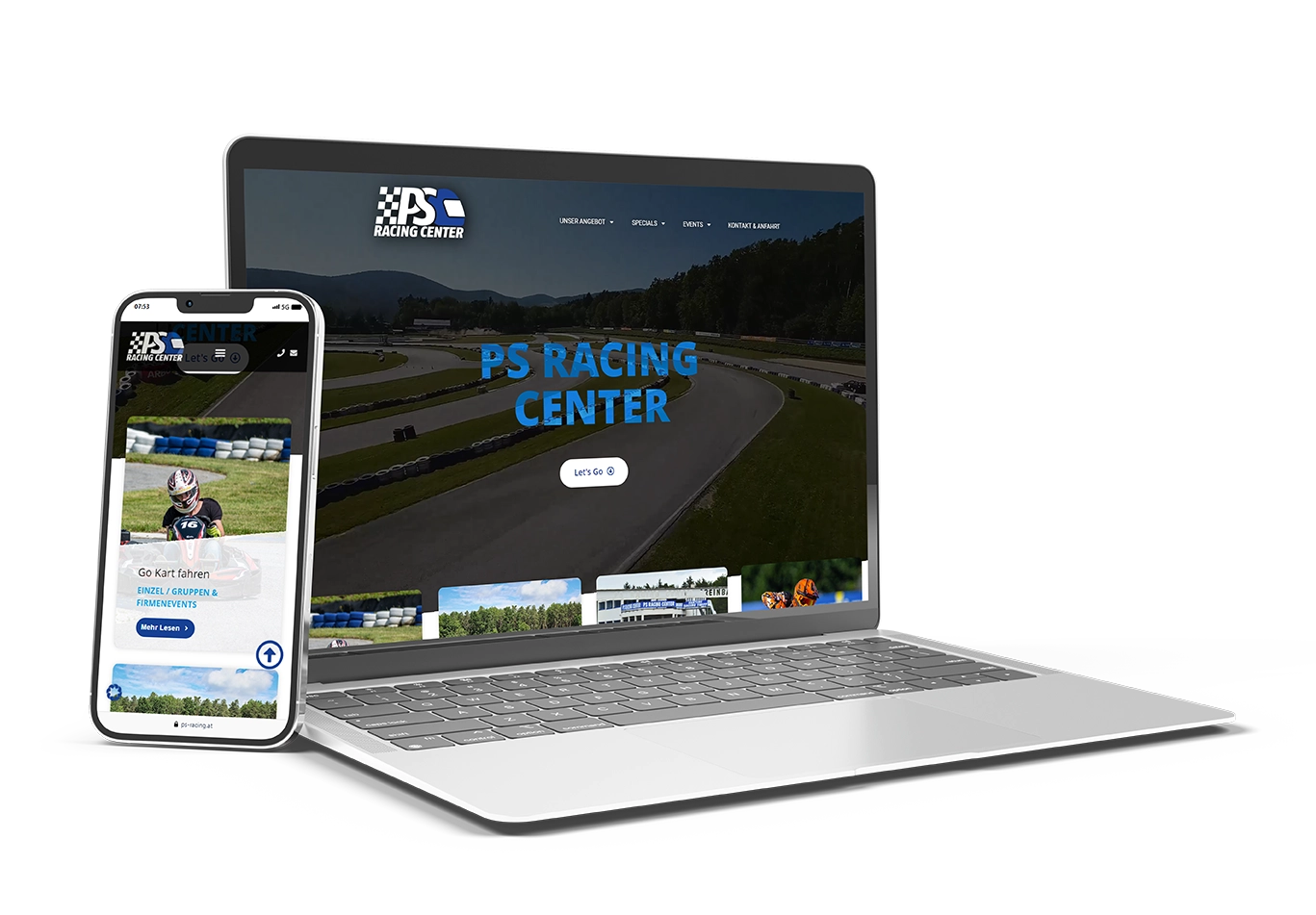 Website Referenzen PS Racing Center
